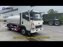 HOWO Lichte watertruck roestvrij staal drinkwater 4x2 5000 liter 5 ton watervervoerder tanktruck prijs