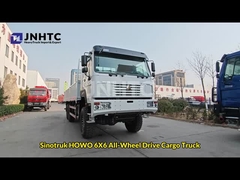HOWO 371HP 6X6 4x4 Drive Cargo Truck Kolomplaat Dropside Poort