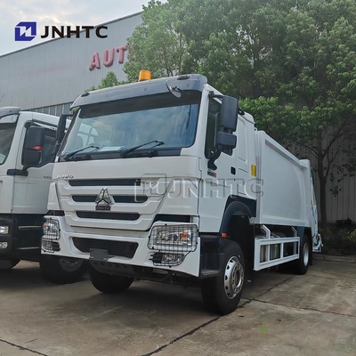 HOWO vuilniswagen Compactor 4x2 Euro 2 Afvalverwijdering Vuilniswagen Achterlader Truck Groen Diesel Model Nieuw