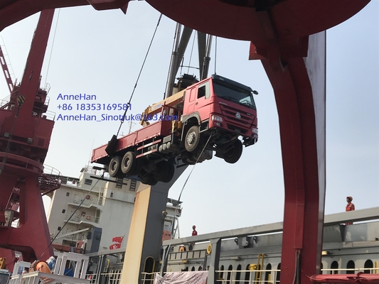 HOWO 6x4 10 Ton die Boomvrachtwagen Opgezette Kraan vouwen