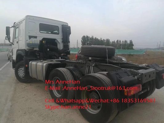 van de de Tractorvrachtwagen 6x4 10 van 420hp Sinotruk Howo7 de Wielenhw76 Cabine voor Slepen 50T