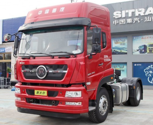 Van de de Tractoraanhangwagen van SINOTRUK STEYR 4X2 de Stortplaatsvrachtwagen in Rode Kleur voor Ton 8-20