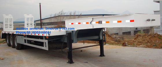 3 assen 17m Hydraulische Flatbed Aanhangwagen voor de Machines van de Ladingsbouw