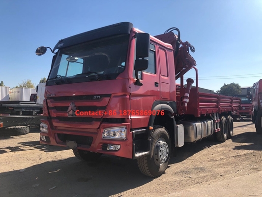 van de de Ladingsvrachtwagen 12T van 450hp 6*4 de Zware Ineenschuivende Boom Opgezette Kraan