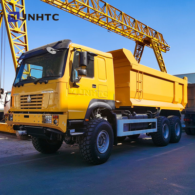 Dieselbrandstof type Sinotruk Howo All Wheel Drive Truck 6x6 380 pk Dump Truck