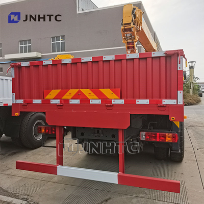 Howo 6x4 Straight Arm Crane Truck 10 Wheels 340hp Cargo Met Crane Truck