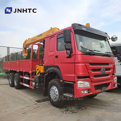 Howo 6x4 Straight Arm Crane Truck 10 Wheels 340hp Cargo Met Crane Truck