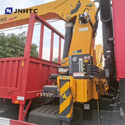 Howo 6x4 Straight Arm Crane Truck 10 Wheels 340hp Cargo Met Crane Truck