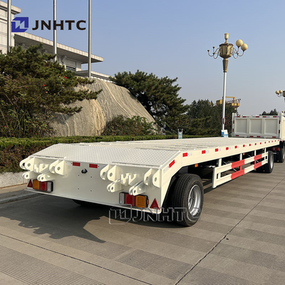 2 assen staal laag bed vol trailer voor 40 &quot;container