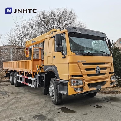Howo Straight Arm Cargo met Kran Truck 6x4 10 Wielen 380hp 10T Goede prijs