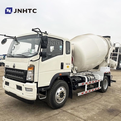 Nieuwe HOWO Mini Betonmixer Truck Met Witte Kleur 4X2 4cbm 6 Wielen Hoogkwaliteit