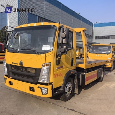 Howo Flatbed Wrecker 4*2 3tons 5 Ton 160HP Road Recovery Wrecker Truck Goede prijs