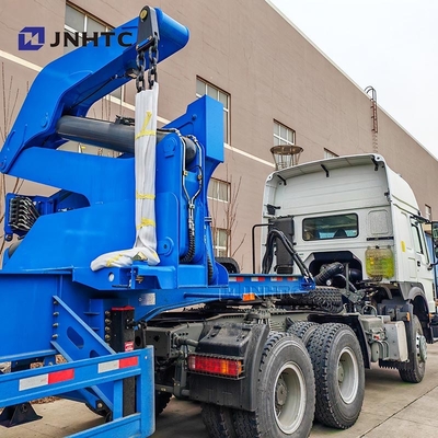 Nieuwe China Officiële Truck Container Side Lifter Lowbed Semi-Trailer Met Kran Hoogkwaliteit