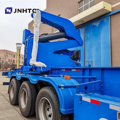 Nieuwe China Officiële Truck Container Side Lifter Lowbed Semi-Trailer Met Kran Hoogkwaliteit