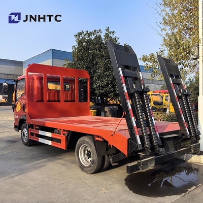 Goede prijs HOWO Wrecker Truck 4X2 165HP Mini Camioneta Flatbed Cargo Met Ladder Truck