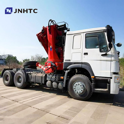 Fabrieksprijs Sinotruk HOWO 6x4 Traktortruck met 10ton vouwkraan