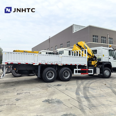 Sinotruk HOWO 6x4 400 pk vrachtwagen met 10 ton boom kraan vrachtwagen China Factory