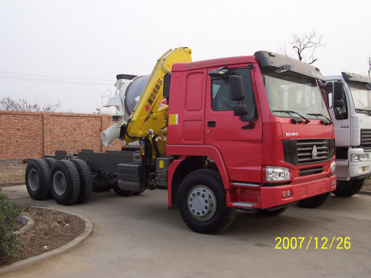 Van het de Kranenmateriaal 336hp 6×4 XCMG12 van de Sinotruktractor Vrachtwagen Opgezette de Tonkraan