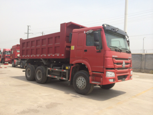 De Vrachtwagen van de rode Kleuren336hp Sinotruk Howo Stortplaats met 10 Wielen en 18m3-Capaciteit