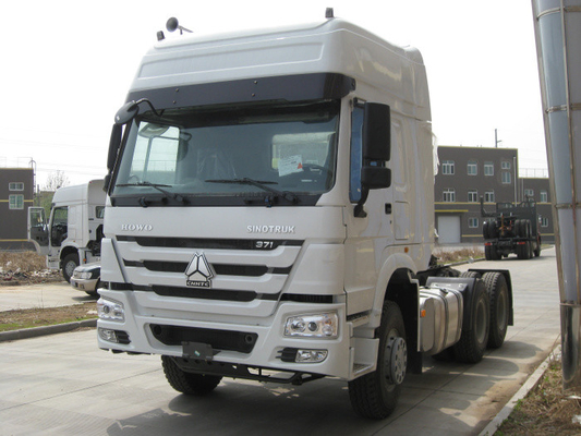 25 van de Witte de Tractorton Vrachtwagen Wd615.47 van Howo Sinotruk 6x4 met Hoge Botsingsweerstand
