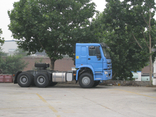 Eerste de Cabine van de Bulekleur HW76 - verhuizersvrachtwagen 371hp 10 Wielen 6x4 met Airconditioner