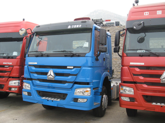 Eerste de Cabine van de Bulekleur HW76 - verhuizersvrachtwagen 371hp 10 Wielen 6x4 met Airconditioner