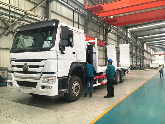 10 Zware de Ladingsvrachtwagen 30-40T van bandensinotruk Howo7 Flatbed met Ladder 6x4 Euro2 371hp
