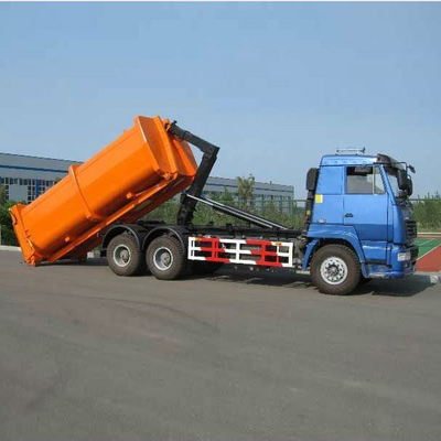 Van de het Vervoer Verwijderbare Garbagecollection van HOWO 6X4 de Vrachtwagen Gele Kleur 290/336/371hp