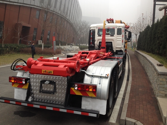 12 de Vrachtwagens van de de Liftbak van de wielen366hp Haak om Stedelijk Levend niet Giftig Huisvuil Vervoer