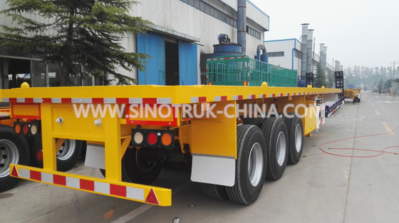 12 WIELEN FLATBED SEMI AANHANGWAGEN OM HET BEEN VAN DE DE CONTAINERS28t STEUN VAN 1X40 TE LADEN OF 2X20-