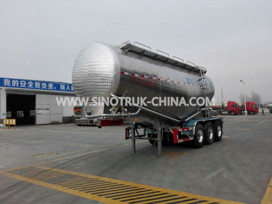 Aanhangwagen van het veiligheids de Bulkcement met Luchtcompressor BOHAI 12M3 en 60 TON Capaciteits