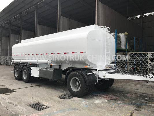 25 Ton 3 BPW-de Tankaanhangwagen van de Assenolie/de Semi Aanhangwagen van de Brandstoftank met 2 Zalen