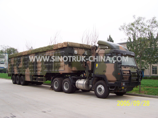 12 Vrachtwagen van de de Doosaanhangwagen van de wielen de Lichtgewichtcamouflage, Militaire Doosaanhangwagen