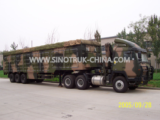 12 Vrachtwagen van de de Doosaanhangwagen van de wielen de Lichtgewichtcamouflage, Militaire Doosaanhangwagen