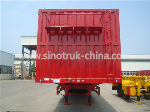 Van Type Heavy-duty Semi Aanhangwagens 12 Wielen met 3 de As van de de Ladingscapaciteit van PCs 13T
