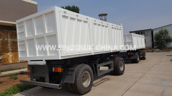 8 Wheels Van Full Heavy-duty Semi Aanhangwagens met Q345-Staalmateriaal Met hoge weerstand