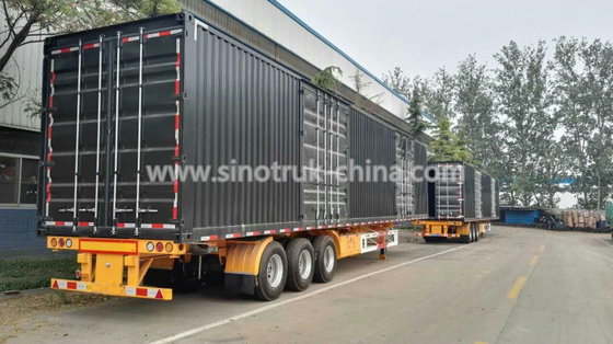 Veiligheids Op zwaar werk berekende Semi Aanhangwagens/Van Semi Trailer met Telescopisch Type Landingsgestel