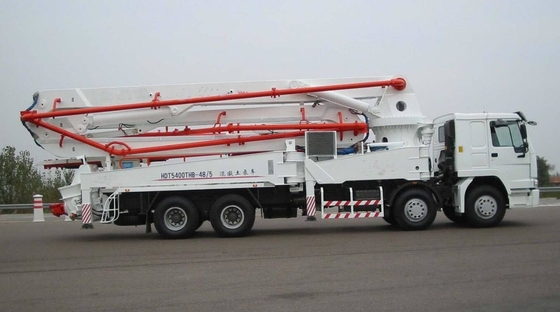 De Vrachtwagen van de het Cementpomp van 8×4 HOWO/de Concrete Vrachtwagen van de Boompomp voor Bouw