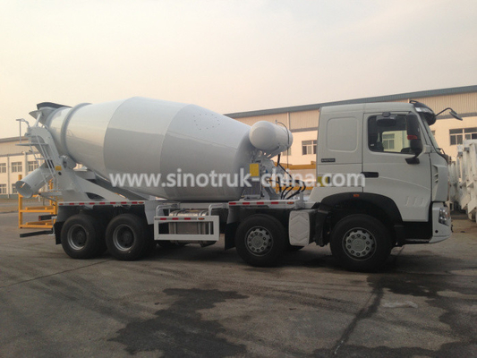 371hp 8×4 4 de Vrachtwagenkleur van de As Concrete Mixer Facultatief met 16 Cbm Tanker