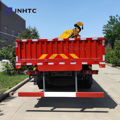Howo T7H gloednieuw 8*4 12 wielen 40 ton 380 pk kraan gemonteerd max 16 ton arm vracht met kraan vrachtwagen
