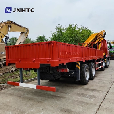 Howo T7H gloednieuw 8*4 12 wielen 40 ton 380 pk kraan gemonteerd max 16 ton arm vracht met kraan vrachtwagen