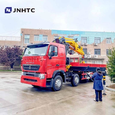 China Howo 6x4 380 pk vouwkraan met vrachtwagen 14/ 16 ton telescopische boom gemonteerde kraan goede prijs