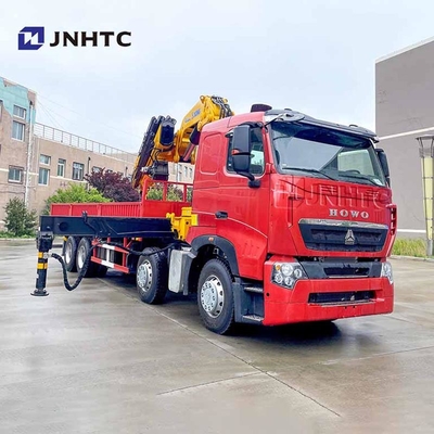 China Howo 6x4 380 pk vouwkraan met vrachtwagen 14/ 16 ton telescopische boom gemonteerde kraan goede prijs