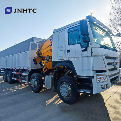 Nieuwe SINOTRUK HOWO 8X4 400 pk vrachtwagen met 10 12 ton kraan