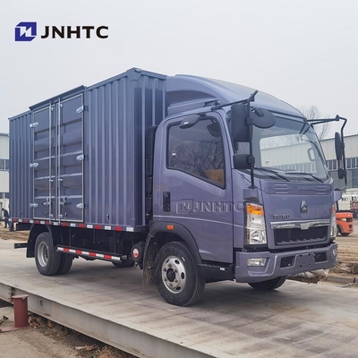 China Lichte Truck HOWO Van Tank Cargo 4X2 116hp 6 Wheels Box Truck Te koop