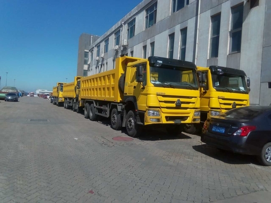 Gele de Stortplaatsvrachtwagen van 371hp 20M3 RHD Sinotruk Howo 6x4 voor 40-50 Ton Ladings