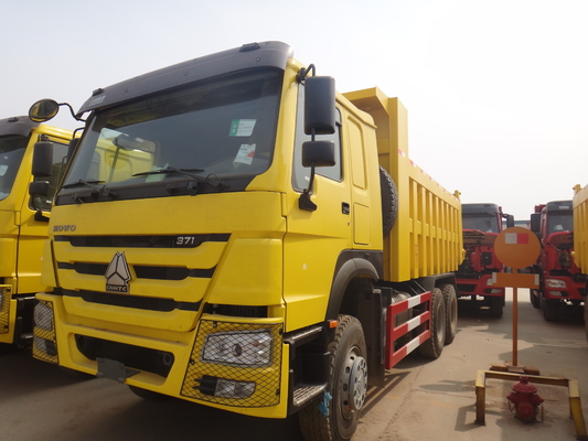 Gele de Stortplaatsvrachtwagen van 371hp 20M3 RHD Sinotruk Howo 6x4 voor 40-50 Ton Ladings