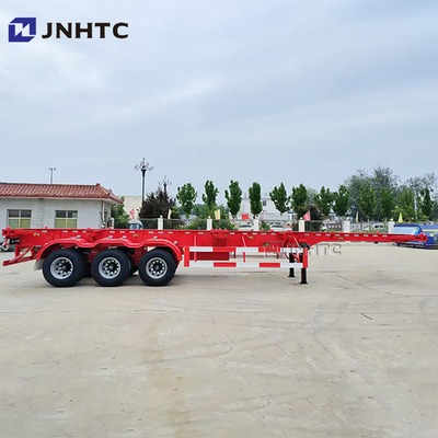Aanpasbaar 20 voet 40 voet verlengd container chassis verkoop 3 assen container trailer skelet half-trailer truck