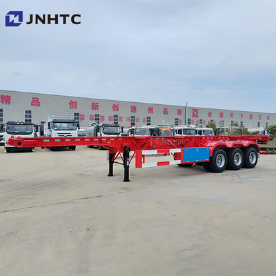 Aanpasbaar 20 voet 40 voet verlengd container chassis verkoop 3 assen container trailer skelet half-trailer truck