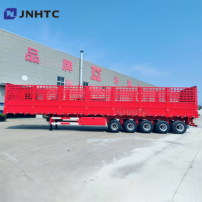 Hoge sterkte 3 assen 4 assen 5 assen op maat Bulk Cargo Fence Semi-trailer 16 meter Cargo Trailer Met Tarpaulin
